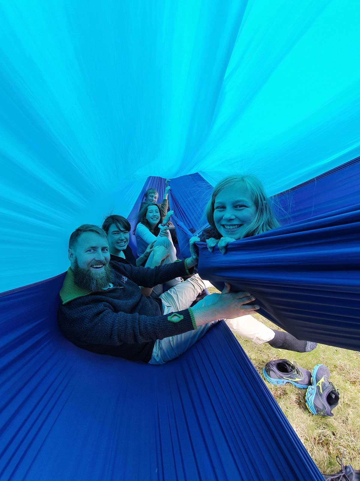 Ticket To The Moon Mammock - Turquoise/Blue