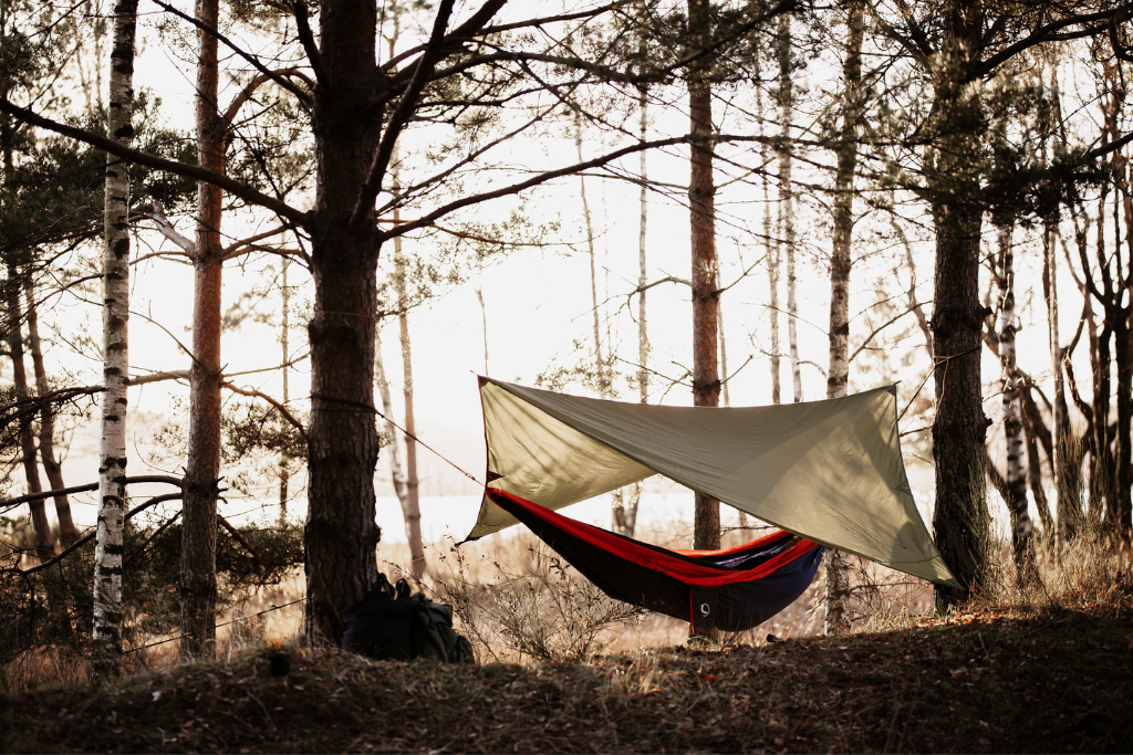 Hengekøye med tarp - pakkepris.